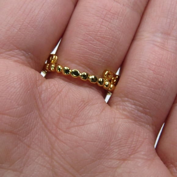 Pandora Gold Princess Tiara Ring Size 8 - Picture 5 of 9